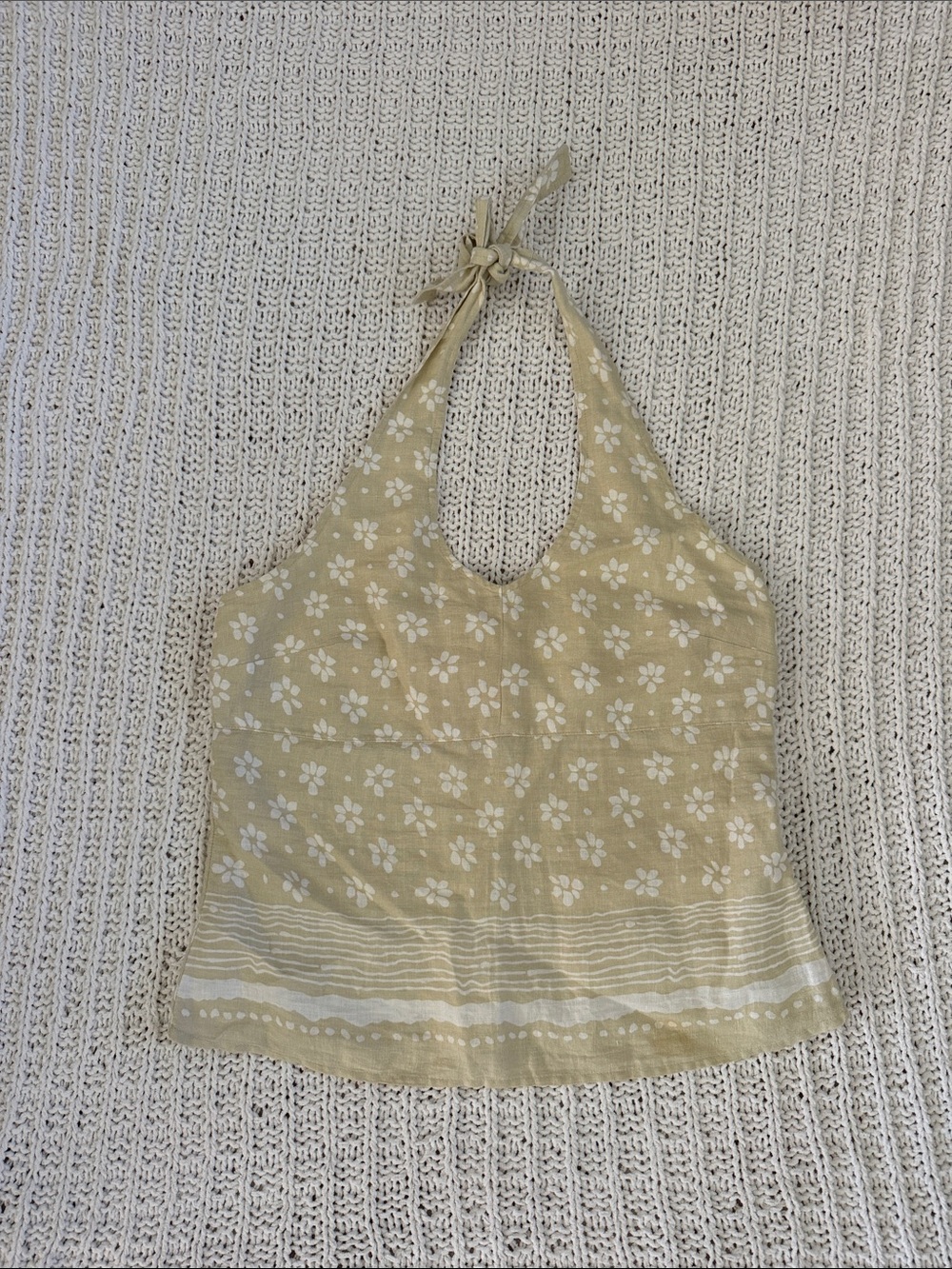 Women’s Vintage Old Navy Linen Halter Top